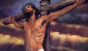 Jesus sacrifices himself on the cross